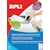 Etiketten Apli 2519, wit, 70 x 35 mm, 6.000 stuks, 24 per vel