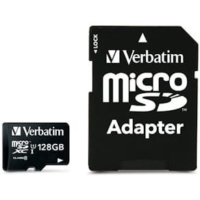 Minneskort VERBATIM Micro SDXC 128GB C10