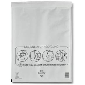 Bubbelpåse K/7 350x470mm vit 100/fp