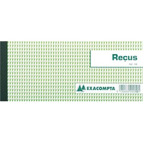 Ontvangstenboek Exacompta, ft 9 x 13 cm, 50 vel, horizontaal