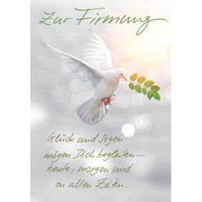 Grußkarte KOMMA³ Devise: Firmung