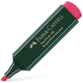 Överstrykningspenna FABER-CASTELL Röd, 10st