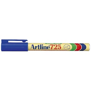 Permanent marker Artline 725 0,4 mm blå, genopfyldelig