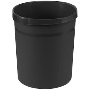 Papiermand Han, zwart, kunststof, 18 l