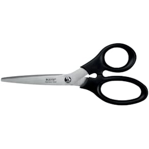Schere Leitz, 185 mm, Edelstahl, schwarz