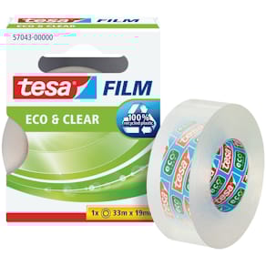 Klebefilm tesa Eco & Clear, 19 mm x 33 m, transparent, matt