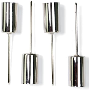 Kerzenhalter Noname Adventskerze, 4 Stück, silber