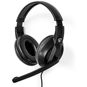 Headset NEDIS CHSTU210BK OverEar USB-A/C
