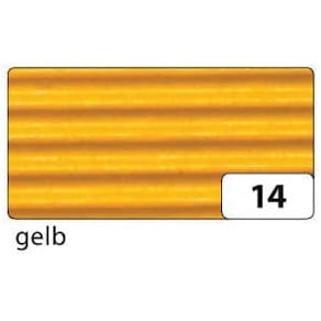 Wellpappe Folia, gelb, 50 x 70 cm