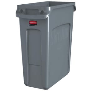 Papperskorg RUBBERMAID Slim Jim® 3541, 60L grå