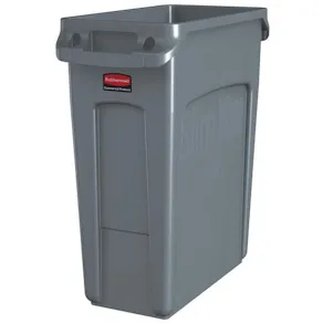Papperskorg RUBBERMAID Slim Jim® 3541, 60L grå