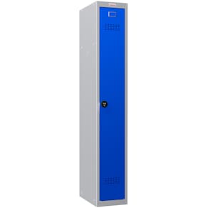 Garderobenschrank PHÖNIX SAFE PL1130GBC, 1 Fach, grau/blau
