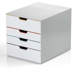 Skuffekabinet Durable Varicolor, 4 skuffer grå, 1 stk