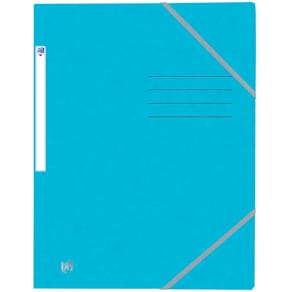 Eckspannermappe Oxford TOP FILE+, A4, Karton, hellblau