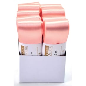 Geschenkband GOLDINA Doppelsatin, 40 mm x 3 m, aprico