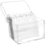 Kaartenbak MAUL acryl, A6, incl. alfabet-index, transparant