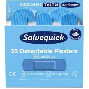 Plåster Detectable refill blå 35/fp