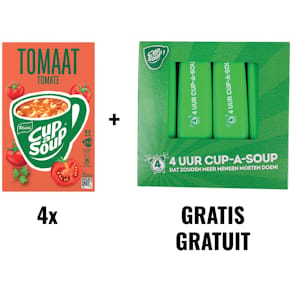 Soep Cup-a-Soup Tomaat, 4x 21 zakjes + gratis markeerstiften 4st.