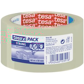 Packband tesa tesapack Strong PPL, 50 mm x 66 m, transparent
