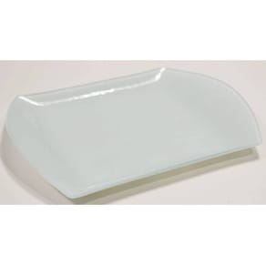Glasteller PBS, rechteckig, weiß