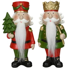 Weihnachtsfigur Nussknacker, rot-grün sortiert