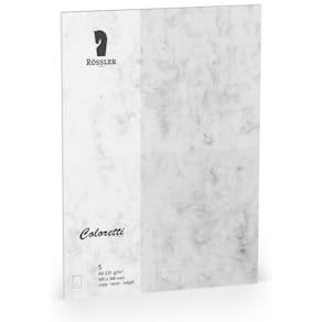 Briefkarte Coloretti HD, A6, 5 St., grau marmora