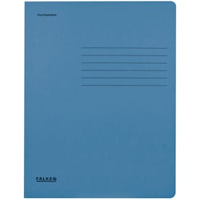 Gummizugmappe Falken, A4, Karton, blau