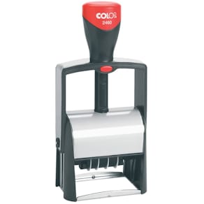 Datumstempel COLOP S2460N-GS, Selbstfärber, mit Gutschein, Kissen