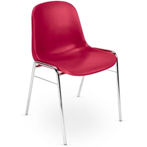 Besucherstuhl Nowy Styl BETA K30, ohne Armlehnen, rot