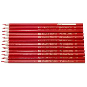 Färgpenna Faber-Castell Röd, 12/fp
