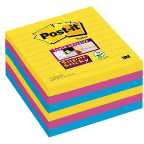 Post-it® Supersticky Notisar Rio, 101x101mm, 6/FP