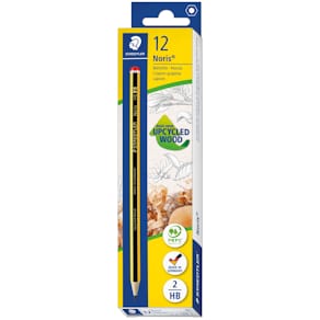 Bleistift STAEDTLER Noris 120, HB, gespitzt, gelb-schwarz