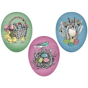 Füll-Ei Ostern, Ø 18 cm, matt, sortiert