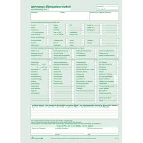 Wohnungsübergabeprotokoll RNK, selbstdurchschreibend, DIN A4, 3-f