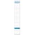 Rugetiketten Elba, Ft 19 x 3 cm, wit, 10 stuks