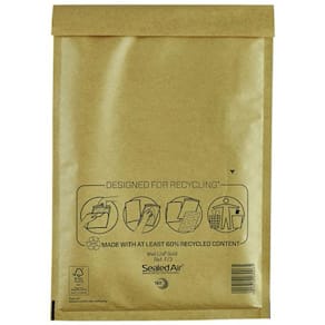 Bubbelpåse F/3 220x330mm brun 100/fp