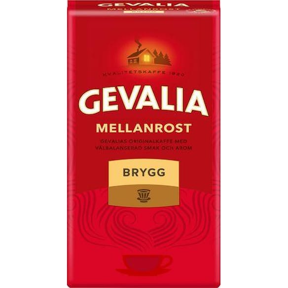 Kaffe GEVALIA Brygg Mellanrost, 450g