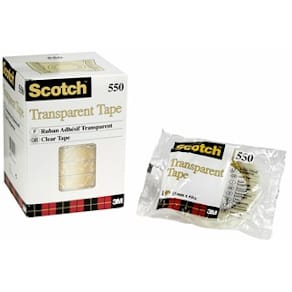 Kontorstejp Scotch 550 Transparent STOR, 15mm x 66m