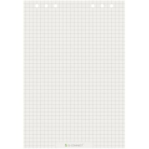 Flipchartblock Q-CONNECT, kariert, 20 Blatt, 80 g/m²