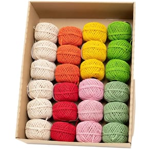 Kordel GOLDINA uni, sortiert, 1 mm, 20 m (Display)