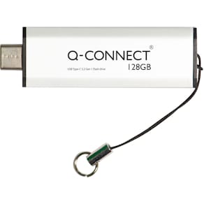 USB-stick Q-CONNECT 3.2 Gen1, zilver, 128 GB