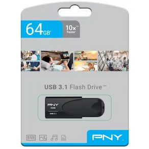 USB 3.1 Attache 4 64GB, Black