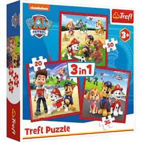 Puzzle Trefl 3-in-1 Paw Patrol