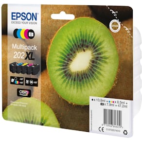 Inktcartridge Epson 202XL, 550-800 pagina's, OEM C13T02G74010, 5 