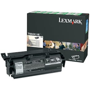 Toner LEXMARK T654X11E svart