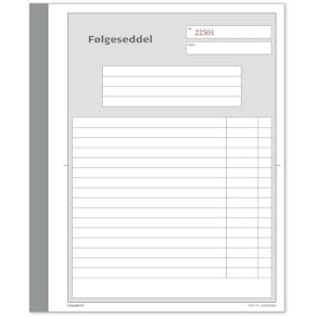 Standardblok, Mayland, Delivery note hvid, 148x200mm, pakke a 10