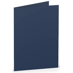 Briefkarte Rössler Paperado, jeans, A7 hoch, 220 g/m², lose