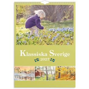 Väggkalender Klassiska Sverige 2027