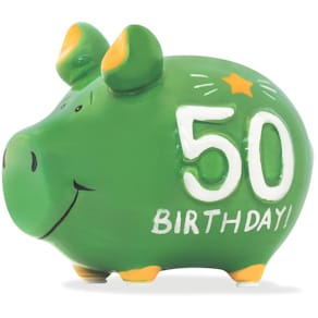 Spardose KCG Jahreszahl 50, Schwein, klein