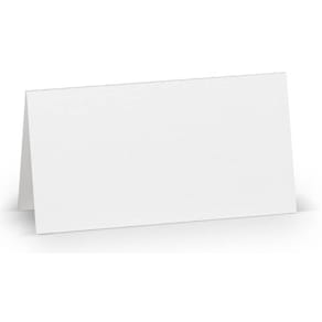 Tischkarte Rössler Paperado, 5 St., weiß gerippt